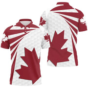 Maple Leaf Flag Polo Shirt For Men's Clothing Canada T-Shirt | OWNLUXE