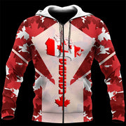Canada 3d All Over Printed Maple Leaf Generation Zipped | OWNLUXE
