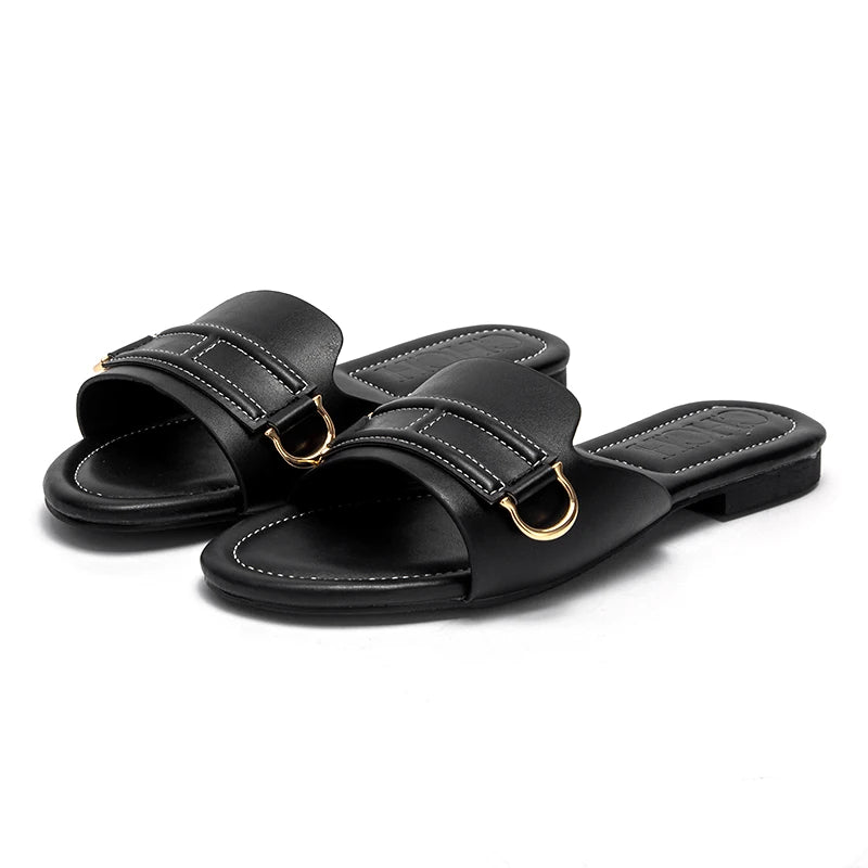 Summer Mule Slippers - Women's Lightweight Microfiber Style