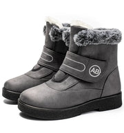 Warm Fur Ankle Boots - Women's Elegant Winter Snow Booties