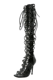Women's Stiletto Lace Mesh Boots – Shop at OWNLUXE
