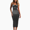 Women's Spaghetti Strap Corset Bodycon Dress | OWNLUXE