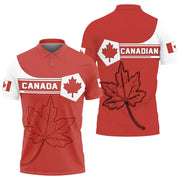 Maple Leaf Flag Polo Shirt For Men's Clothing Canada T-Shirt | OWNLUXE