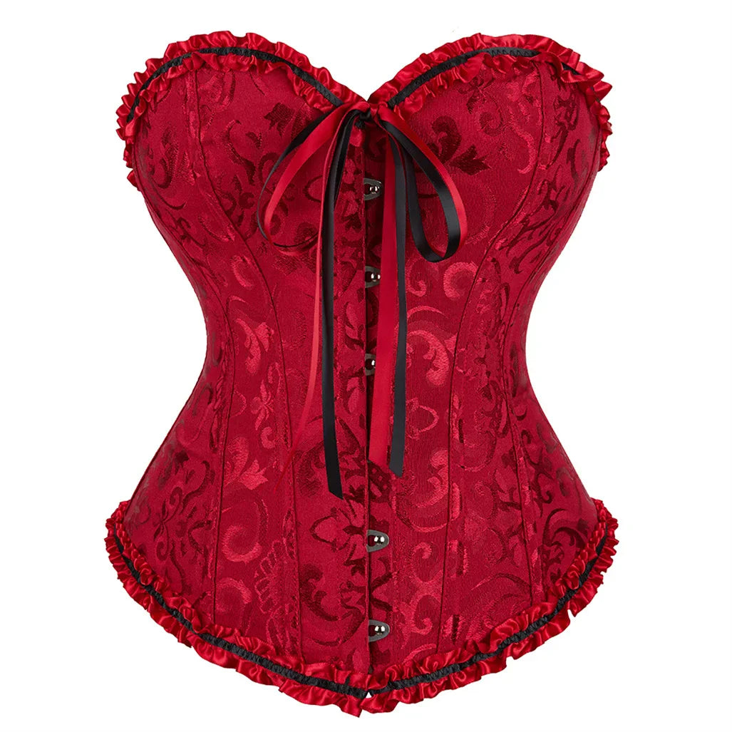 Victorian Lace-Up Corset Bustier | OWNLUXE