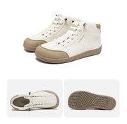 Mid-Top Barefoot Ankle Boots – Wide Toe Minimalist Sneakers