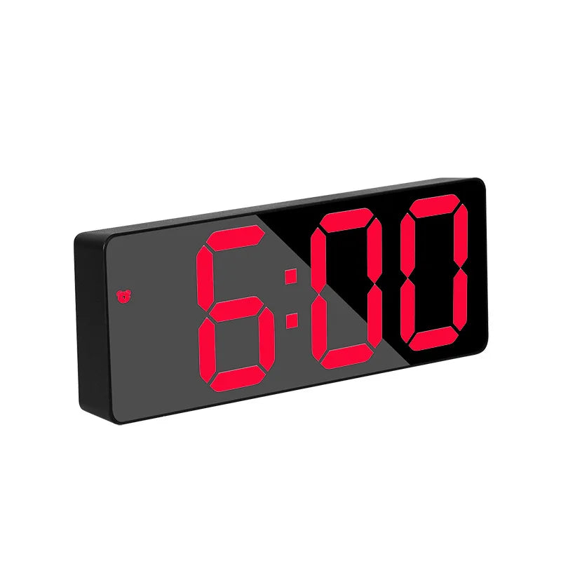 LED Digital Alarm Clock with Snooze, Time & Calendar