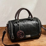 Load image into Gallery viewer, Floral Soft Boston Handbag – Lightweight Everyday Bag
