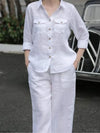 High-Waist Long-Sleeve Ownluxe Pants | OWNLUXE