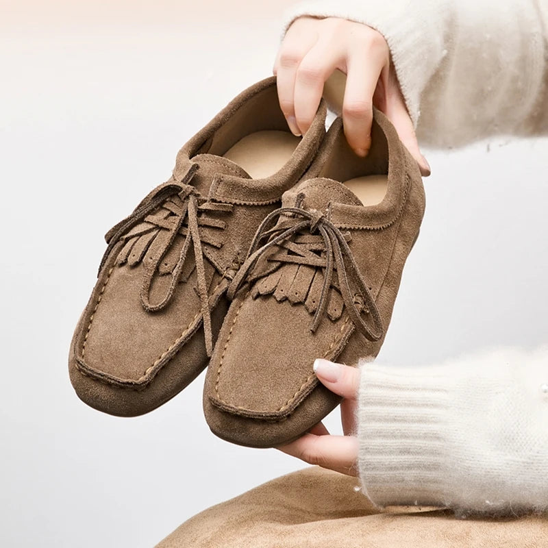Women's Square Toe Loafers (Brown) – Shop at OWNLUXE