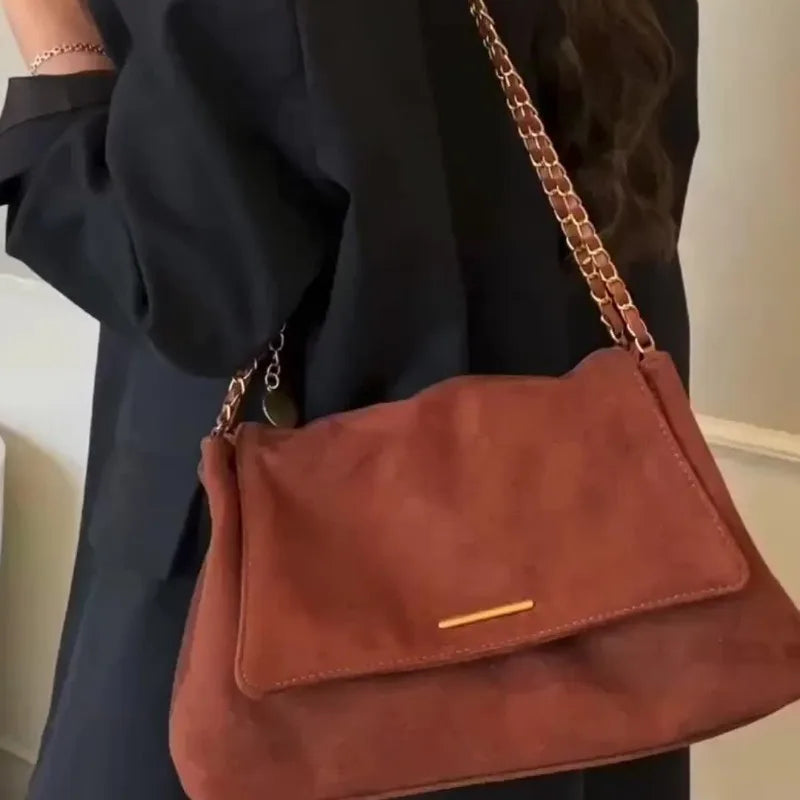 Suede Vintage Crossbody Bag – Shop at OWNLUXE