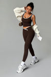 2-Piece Crossover Yoga Set – Sports Bra & V-Waist Leggings | OWNLUXE