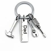 Stainless Steel Dad Keychain Gift with Tool Charms