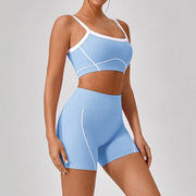 Seamless Strappy Yoga Sports Bra - Breathable Quick-Dry Workout Bra