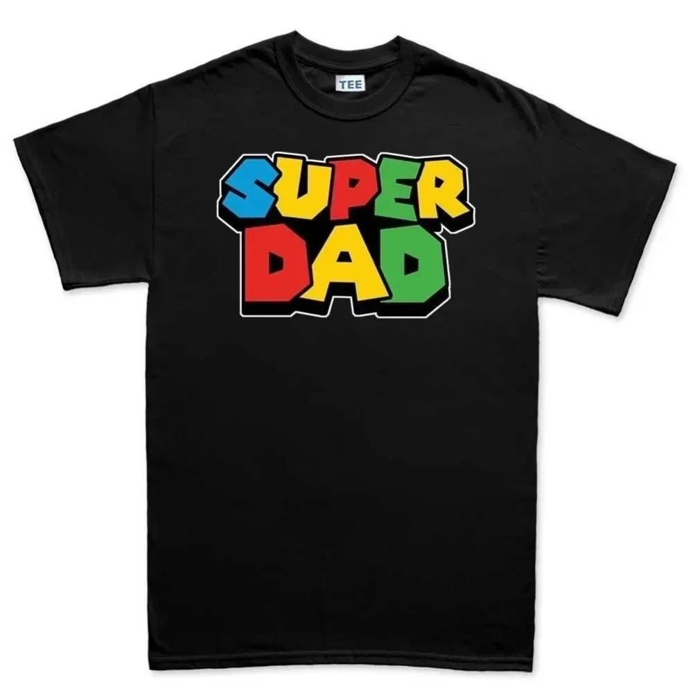 Super Dad Graphic T-Shirt – Colorful Short Sleeve Tee