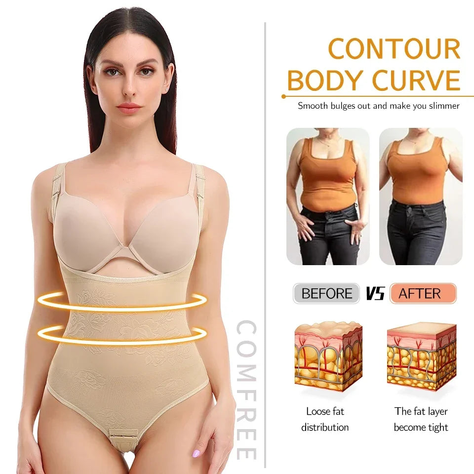 Thong Shapewear Bodysuit - Firm Tummy Control for Women