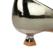 Women's Pointed Toe Leather Pumps (Champagne) – Shop at OWNLUXE