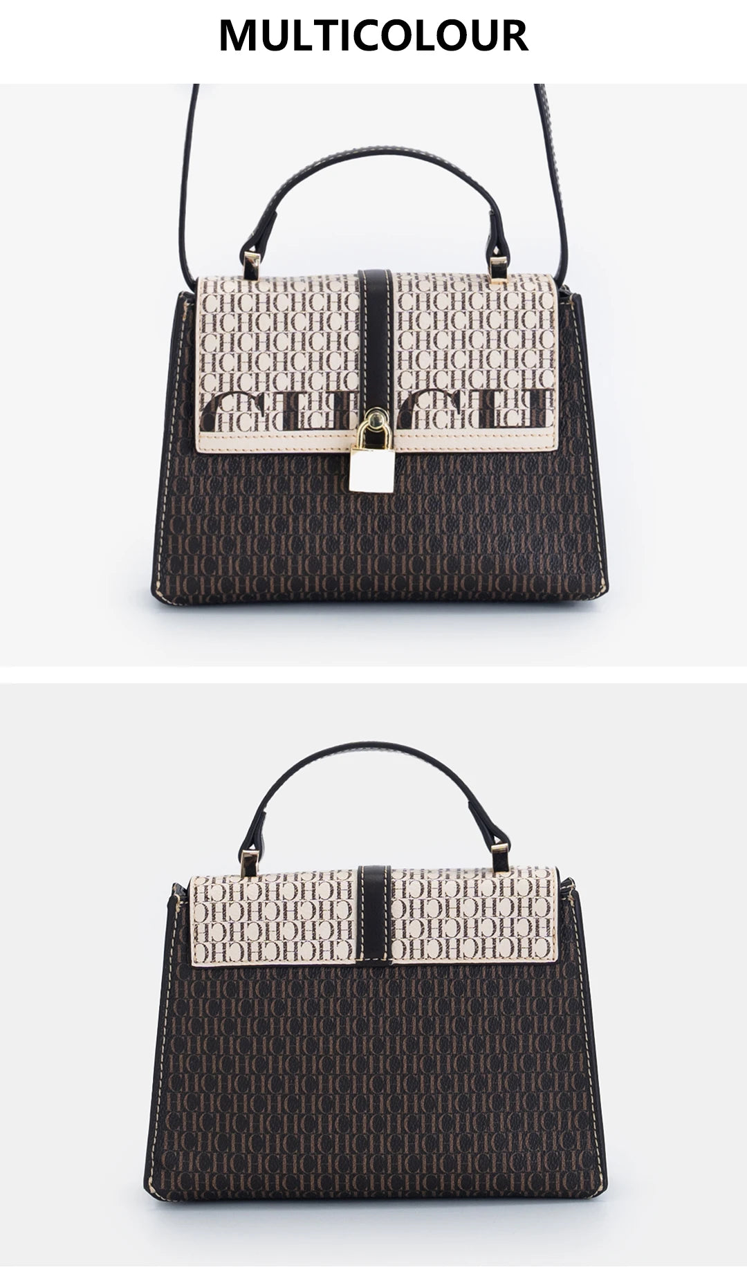 CH Exquisite Fashionable Handbag – Light Luxury Brand with Lock Design Crossbody