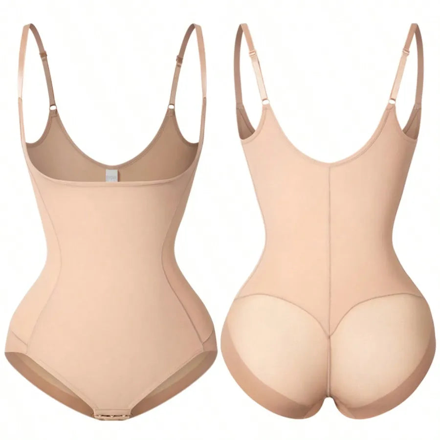 Tummy Control Open Bust Shapewear Bodysuit for Women