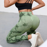 Hip Lifting Seamless Fitness Gym Leggings Tie-dye Yoga | OWNLUXE