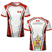 Canada Flag Print Sports Jersey – Breathable Unisex Tee | OWNLUXE