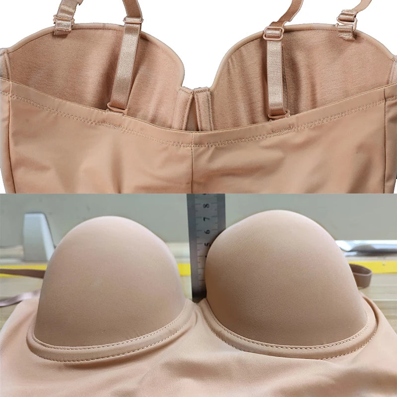Shapewear Slip Dress with Bra – Tummy Control Body Shaper