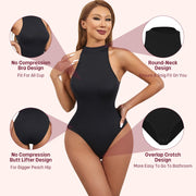 Round Neck Body Shaper Bodysuit Waist & Hip Enhancer
