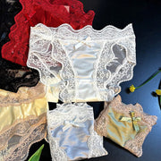 6-Piece Sheer Lace Bow Brief Set | OWNLUXE
