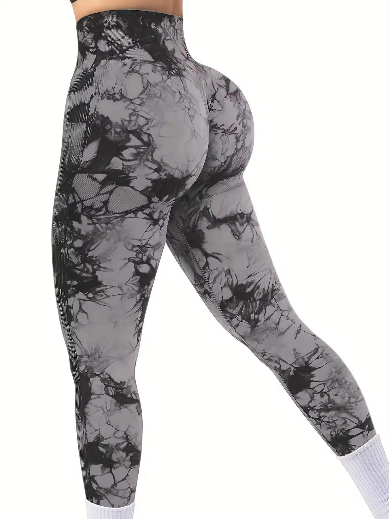 Seamless High-Waist Push-Up Yoga Leggings – Stretchy, Breathable & Form-Fitting