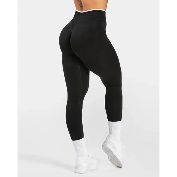 Women's High Waist Seamless Leggings (Red Pink) | OWNLUXE