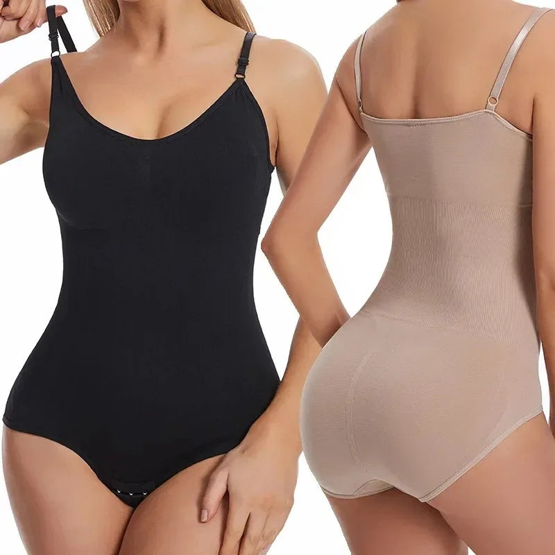 Seamless Slimming Butt Lifter Open-Crotch Bodysuit