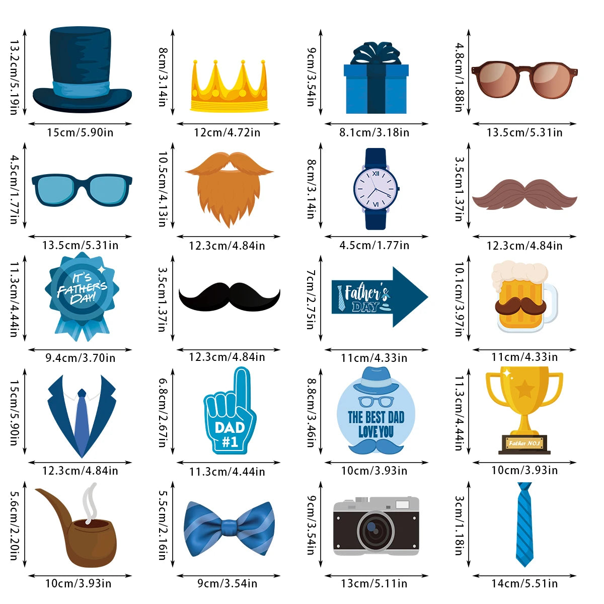 🎉 20-Piece Father’s Day Party Set | Ensemble fête des Pères 20 pièces
