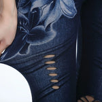 Load image into Gallery viewer, Women&#39;s High-Waist Cotton Blend Printed Leggings – Comfortable &amp; Stylish
