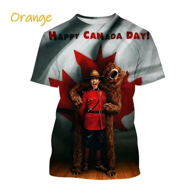 I Love Canada Flag Graphic T Shirt For Men Clothing T-Shirt | OWNLUXE