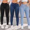 High-Waist Denim Skinny Pants | OWNLUXE