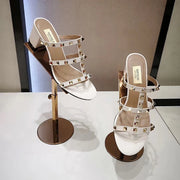 Women's Leather Heels (White Matte) – Shop at OWNLUXE