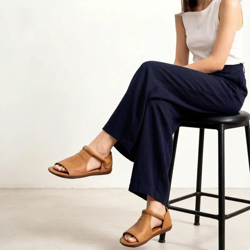 Women's Open Toe Retro Vintage Sandals – Shop at OWNLUXE