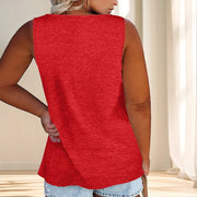 Women's Sleeveless Crew Neck Oversized Top | OWNLUXE