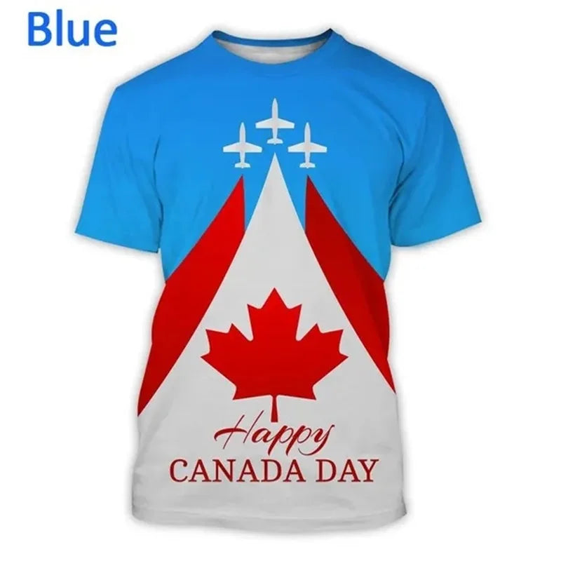3d Print I Love Canada Graphic Tshirt For Men Casual T-Shirt | OWNLUXE