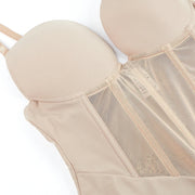 Backless Bodysuit Shapewear with Push Up Bra & Tummy Control