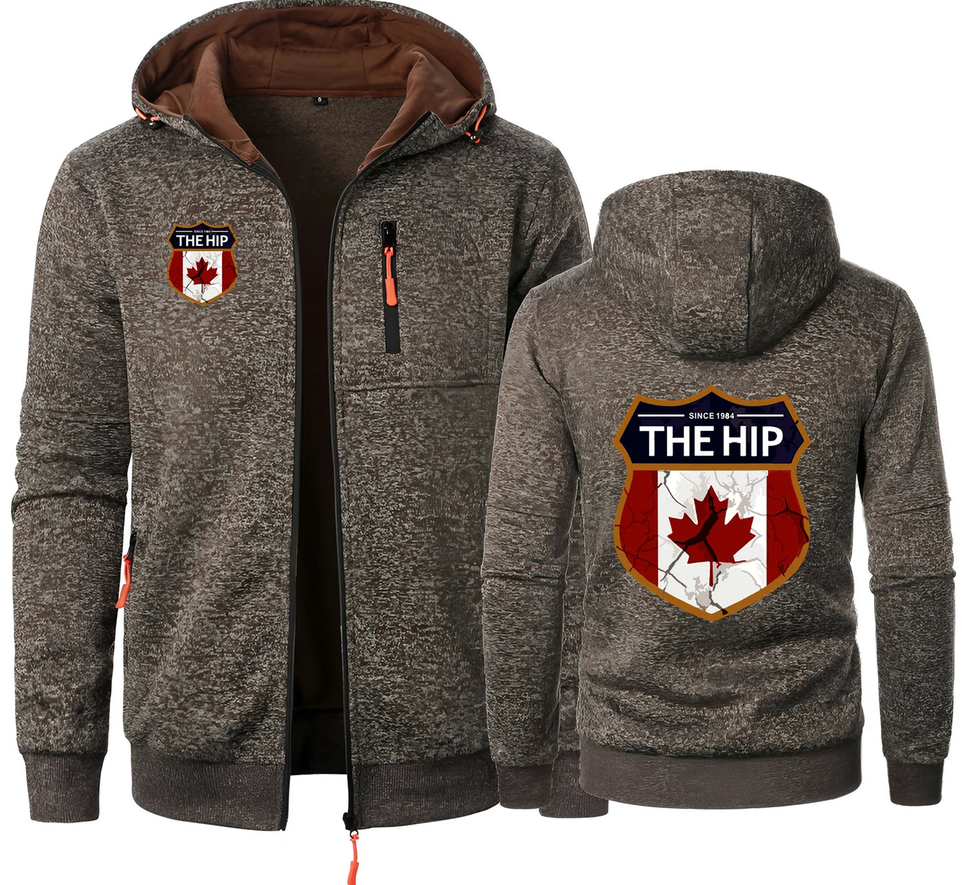 Leaves Canada Since 1984 Jacquard Hoodie – Canadian Fleece Sweatshirt | OWNLUXE