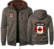 Leaves Canada Since 1984 Jacquard Hoodie – Canadian Fleece Sweatshirt | OWNLUXE