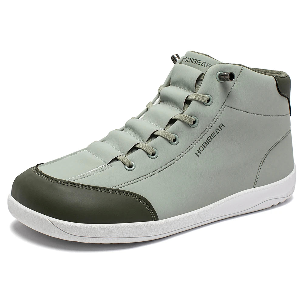 Mid-Top Barefoot Ankle Boots – Wide Toe Minimalist Sneakers