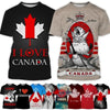3d Print I Love Canada Graphic Tshirt For Men Casual T-Shirt | OWNLUXE