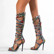 Women's Stiletto Lace Mesh Boots – Shop at OWNLUXE