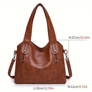 Spacious Leather Removable-Strap Crossbody Bag | OWNLUXE