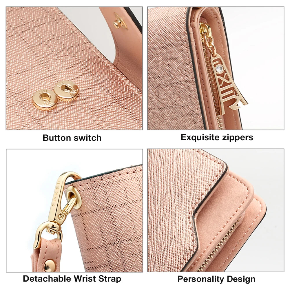 Split Leather Long Wallet | OWNLUXE