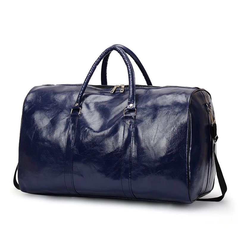 PU Leather Travel Duffle Bag – Lightweight & Spacious Weekender