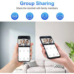 Load image into Gallery viewer, 1080P Wireless Video Doorbell Camera WiFi Smart Door Bell Tuya Smart Home Security Motion Detect Night Vision Intercom Doorbell
