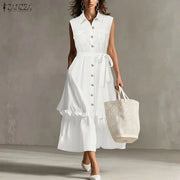 Sleeveless A-Line Dress | OWNLUXE
