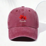 Canada Maple Leaf Vintage Baseball Cap – Washed Distressed Retro Hat | OWNLUXE